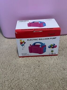 Electric Balloon Pump - Pink and Blue